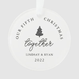 Moderne Notre Noël Ensemble Couples Anniversaire