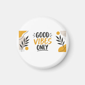 Moderne Nur Gute Vibes Minimalistische Tasse Magnet