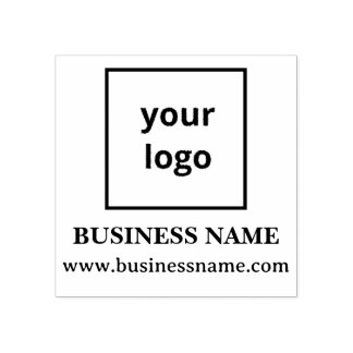 Moderne obere quadratische Geschäftslogo-Website-B Gummistempel