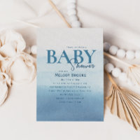 Moderne Ocean Watercolor Babydusche