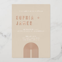 Moderne Ochre Orange Boho Arch Wedding