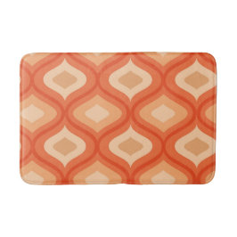 Moderne Ogeorange und Beige aus dem Mittelalter Badematte