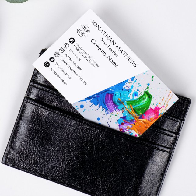 Moderne Ölfarbe Abstrakt Visitenkarte (Von Creator hochgeladen)