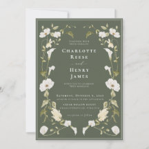 Moderne Olive Calla-Lilie & Orchideen-Botanische H