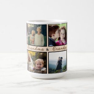 Moderne Oma und Opa – Individuelle 8-Foto-Tasse Kaffeetasse