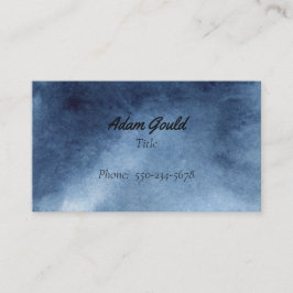 Moderne Ombre Gradient Blue Business Card Visitenkarte