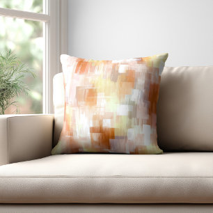 Moderne Orange Abstrakt Kissen