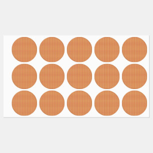 Moderne orange Kreisverpackungsetiketten Etiketten