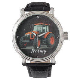 Moderne Orange Traktor Watch Armbanduhr