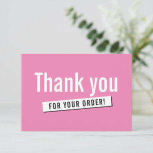 MODERNE ORDER INSERT Geschäft danke Ihnen Süßigkei