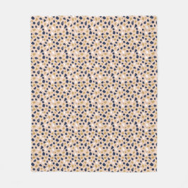 Moderne organische Terrazzo | Abstrakte Steinmosai Fleecedecke