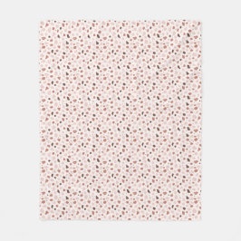 Moderne organische Terrazzo | Abstrakte Steinmosai Fleecedecke