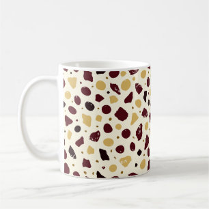 Moderne organische Terrazzo Abstrakte Steinmosai Kaffeetasse