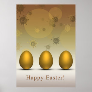 Moderne Ostereier Poster