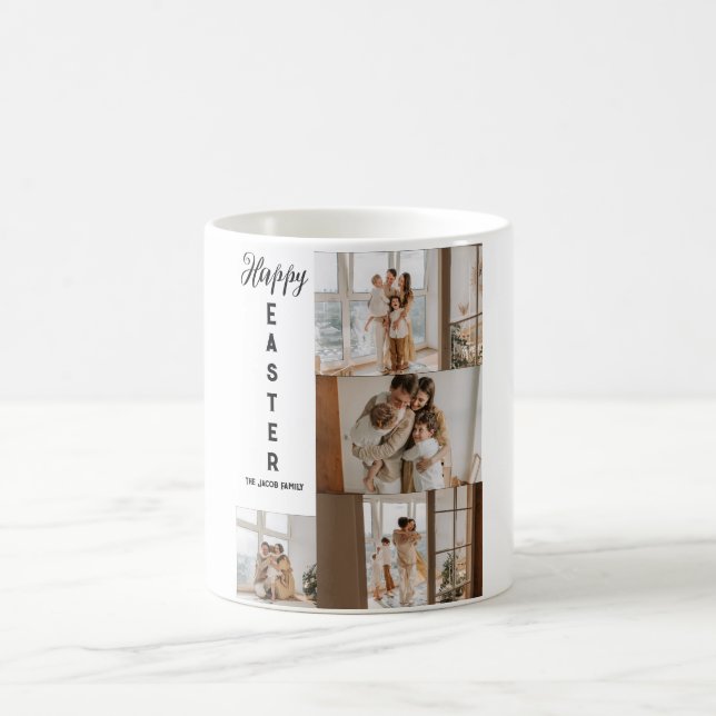 Moderne Osterfeier, 5-Foto-Kollektion Kaffeetasse (Mittel)