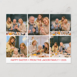 Moderne Osternfamilie 6 Foto Feiertagspostkarte