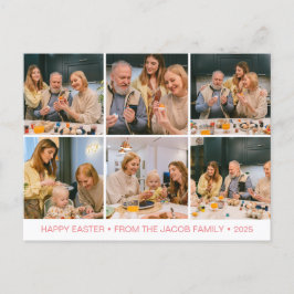 Moderne Osternfamilie 6 Foto Feiertagspostkarte