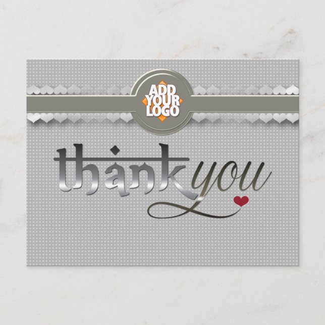 Moderne östliche Liebe Fusion Danke Postcard Postkarte (Vorderseite)
