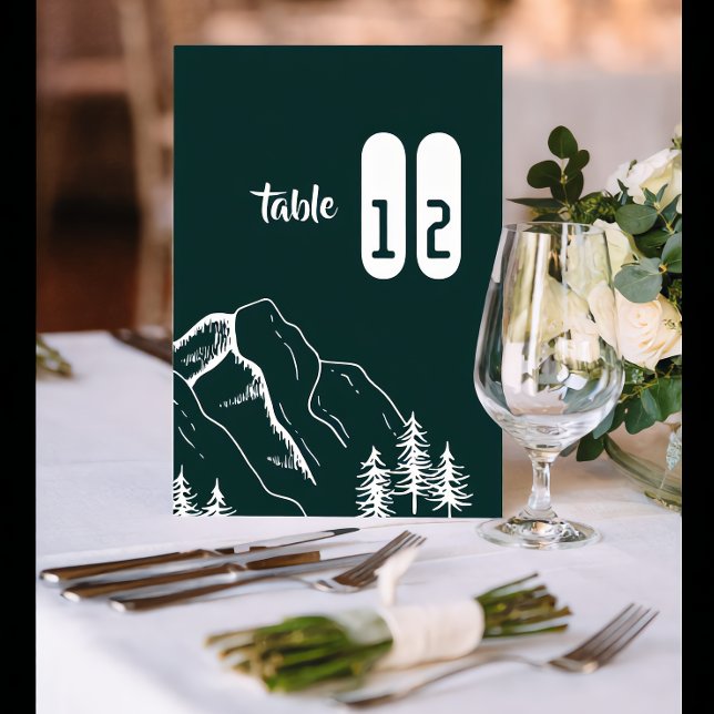 Moderne Outdoor-Bergkiefern-Tischnummer Tischnummer (Von Creator hochgeladen)