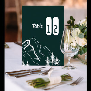 Moderne Outdoor Mountain Pine Tischnummer