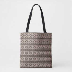 Moderne ovale geometrische Form auf braun Tasche