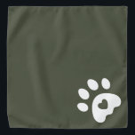 Moderne Pad Print Pet Care Dog Walker Halstuch<br><div class="desc">Modern Paw Print Pet Bandana - Mit dem Design Tool können Sie Farbe,  Größe oder Platzierung aller Designelemente und Hintergrundfarbe ändern.</div>