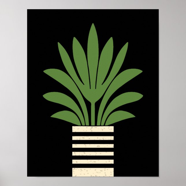 Moderne Palme aus dem Mittelalter Poster (Vorne)