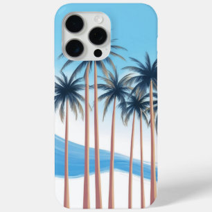 Moderne Palmen Blau Weiße Outdoor Case-Mate iPhone Hülle