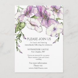 Moderne Pansy Begleitkarte