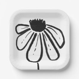 Moderne Papierplatte für Blume Pappteller