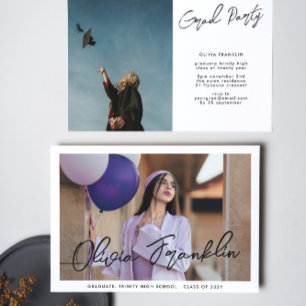 Moderne Partei für das Foto von Textnachrichten an Einladung