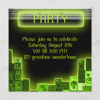 Moderne Party Einladung der Musik