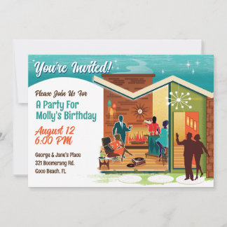 Moderne Party Einladung des Mittelalters