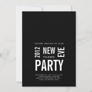 Moderne Party Einladung des Silvesters
