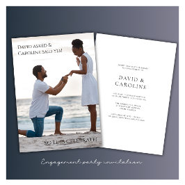 moderne Party Einladung für einfaches Foto