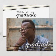 Moderne Party-Karten mit schwarzem Streifen