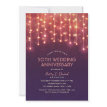 Moderne Partylichter 50. Hochzeitstag