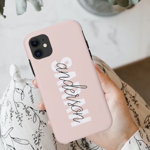 Moderne Pasta Pink Schönheit Personalisiert Case-Mate iPhone Hülle
