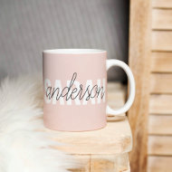 Moderne Pasta Pink Schönheit Personalisiert Kaffeetasse