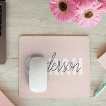 Moderne Pasta Pink Schönheit Personalisiert Mousepad<br><div class="desc">Moderne Pasta Pink Schönheit Personalisiert</div>