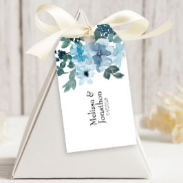 Moderne Pastel Blue Rose Blumenzaubertagsfeigungen Geschenkanhänger