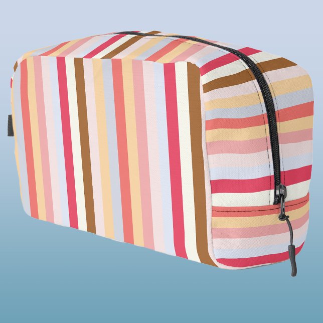 Moderne Pastel Candy Stripe Waschbeutel (Von Creator hochgeladen)