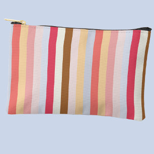 Moderne Pastel Candy Stripe Zubehörtasche
