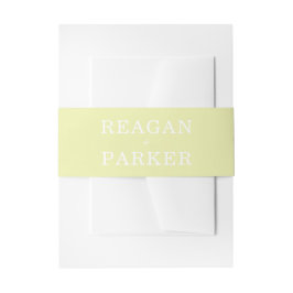 Moderne Pastel Green Personalisiert Wedding Einladungsbanderole