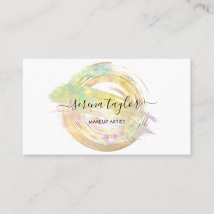 Moderne Pastel Imitats Opal Stone Beruflich Elegan Visitenkarte