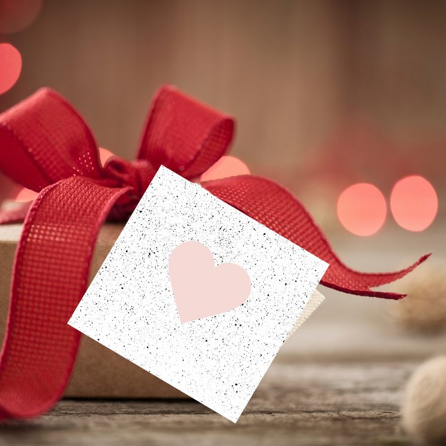 Moderne Pastel Pink & Heart Schönes Geschenk Geschenkanhänger (Von Creator hochgeladen)