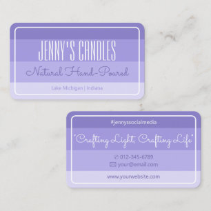 Moderne Pastel Rainbow Ombre Lilac Platz Grenze Visitenkarte