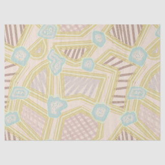 Moderne Pastell-Abstrakte Geometrische Muster-Tiss Seidenpapier