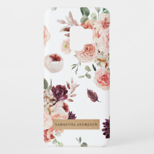 Moderne Pastell-Blume & Kraft-Personalisiertes Ges Case-Mate Samsung Galaxy S9 Hülle