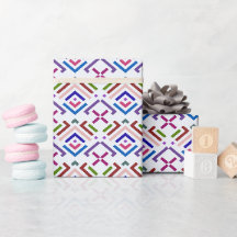 Moderne Pastell-Ethno-Geometrie-Diamantmuster